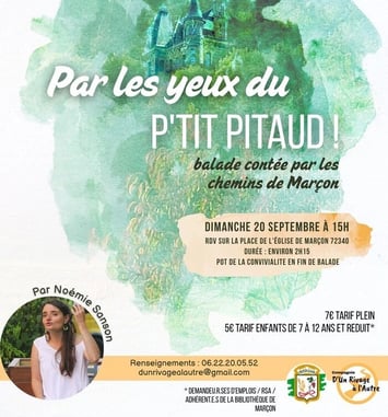 Par les yeux du P'tit Pitaud, balade contée par les chemins de Marçon