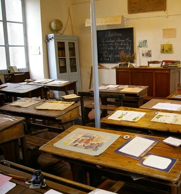 Visite de l'Ancienne École (école-musée) du Grez