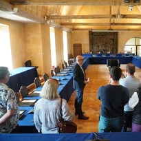 Visite de la salle Michel d'Aillières