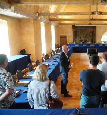 Visite de la salle Michel d'Aillières