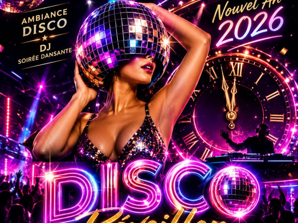 Réveillon Saint-Sylvestre 2026, spécial disco