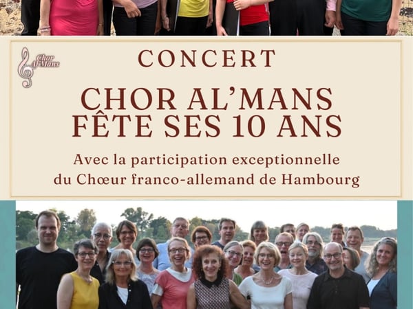 ChorAl'Mans fête ses 10 ans avec ses amis de Hambourg